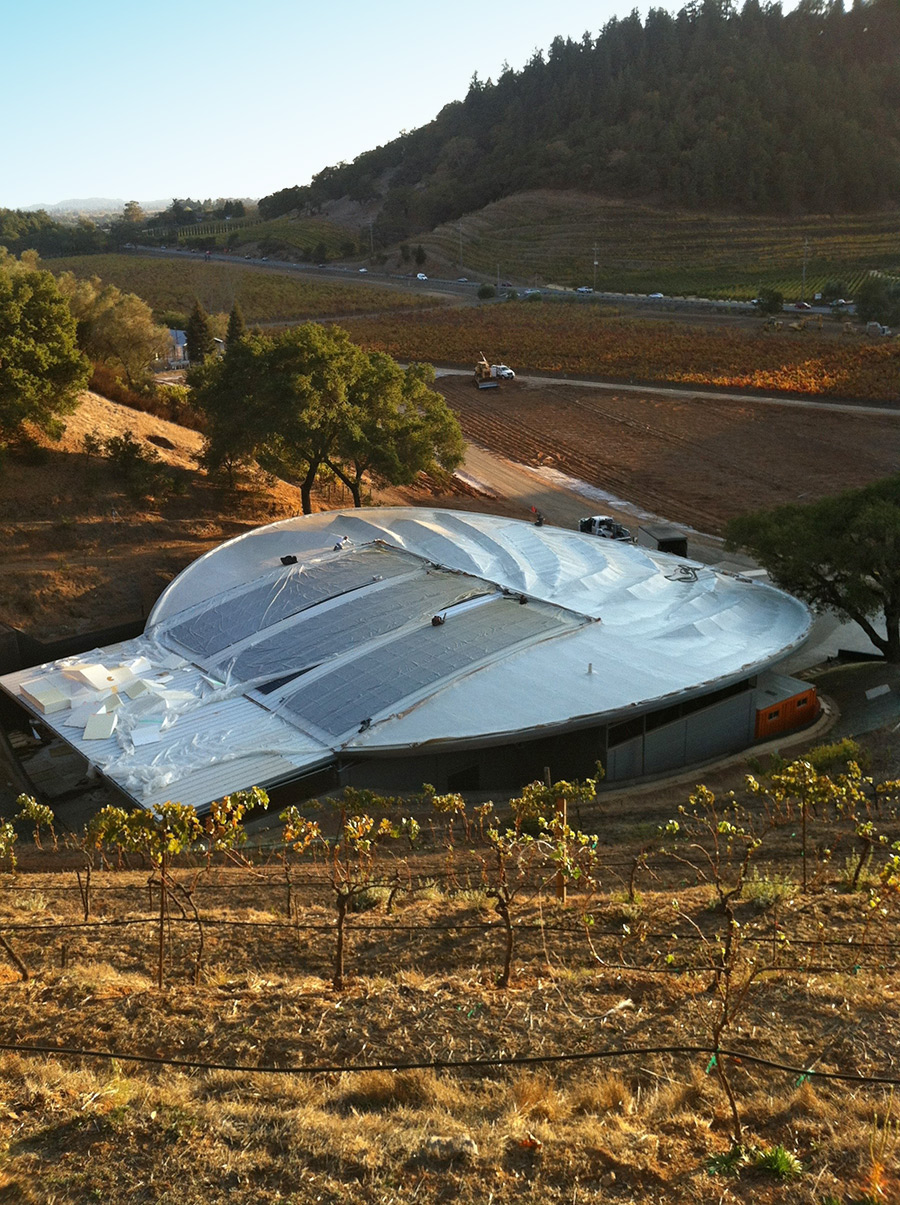 New Polyure Green Roof System Odette Winery Napa CA 1