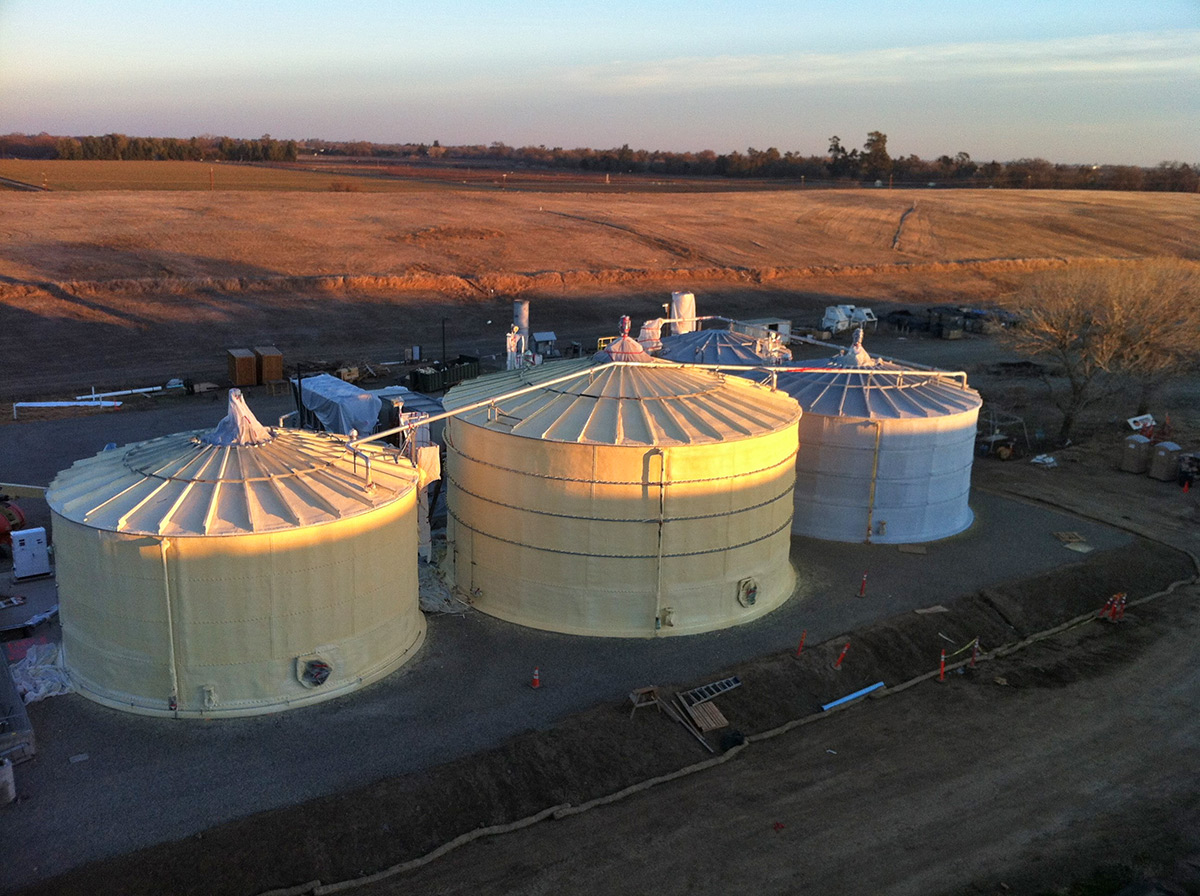 UC Davis Digester Tank Spray Foam Insulation System 1
